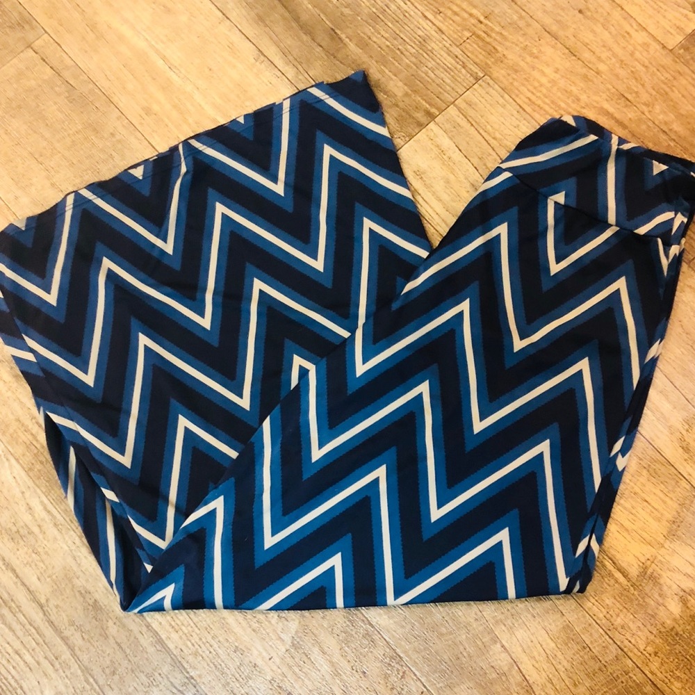 S-Twelve ZigZag Wide Leg Palazzo Pants